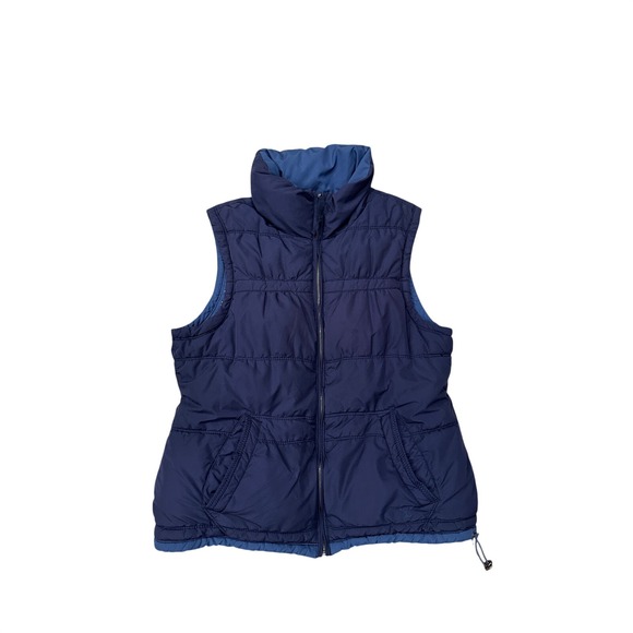 American Eagle Outfitters Jackets & Blazers - American Eagle Outfitters Womens‎ Navy Blue Puffer Vest Quilted Full Zip Large